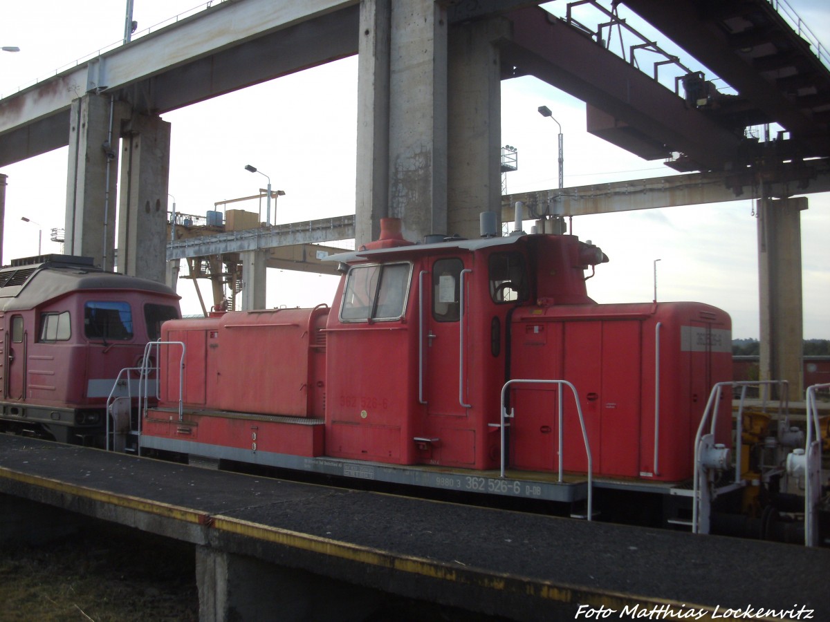 362 526-6 abgestellt in Mukran am 23.8.14