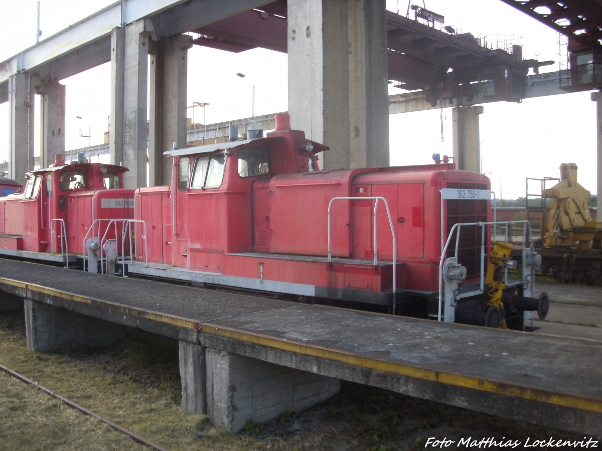 362 755-1 abgestellt in Mukran am 23.8.14