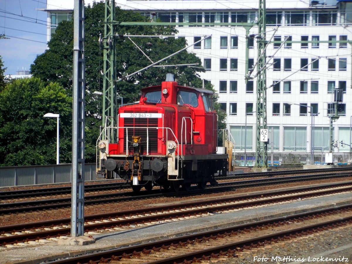 362 943 auf Rangierfahrt im Dresdener Hbf am 2.7.16