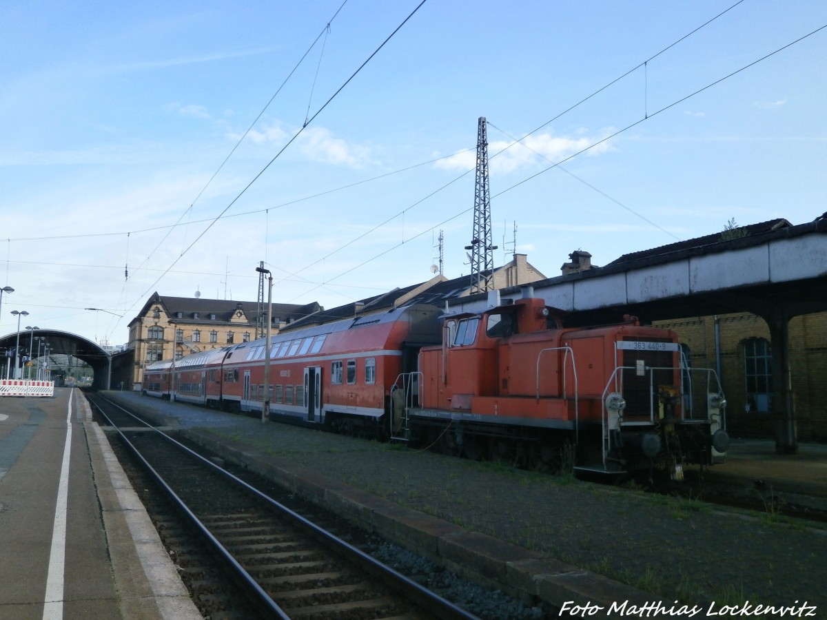 363 440-9 abgestellt im Bahnhof Halle (Saale) Hbf am 9.5.15