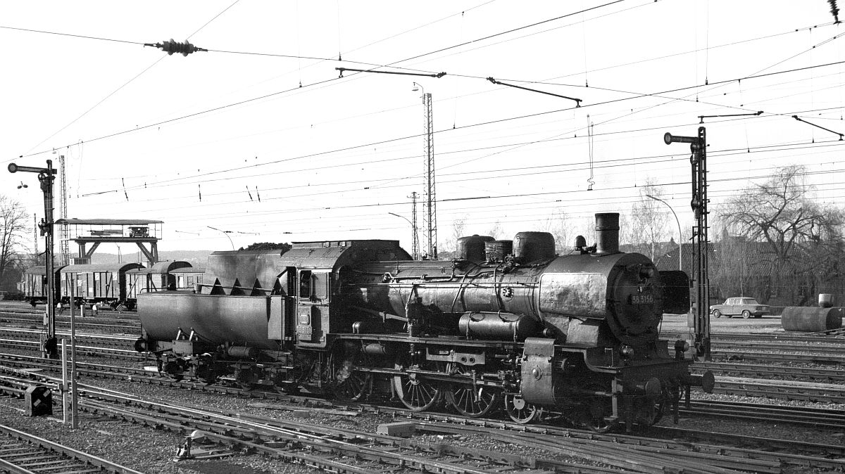 38 3156 (Bw Craislheim) Backnang 22.2.1966