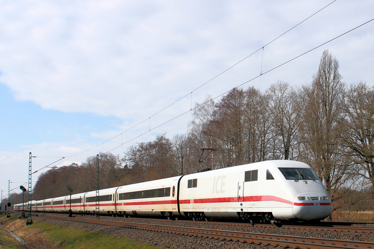 401 052-6 auf den Weg nach Hamburg. Tostedt - Dreihausen, 26.03.2021