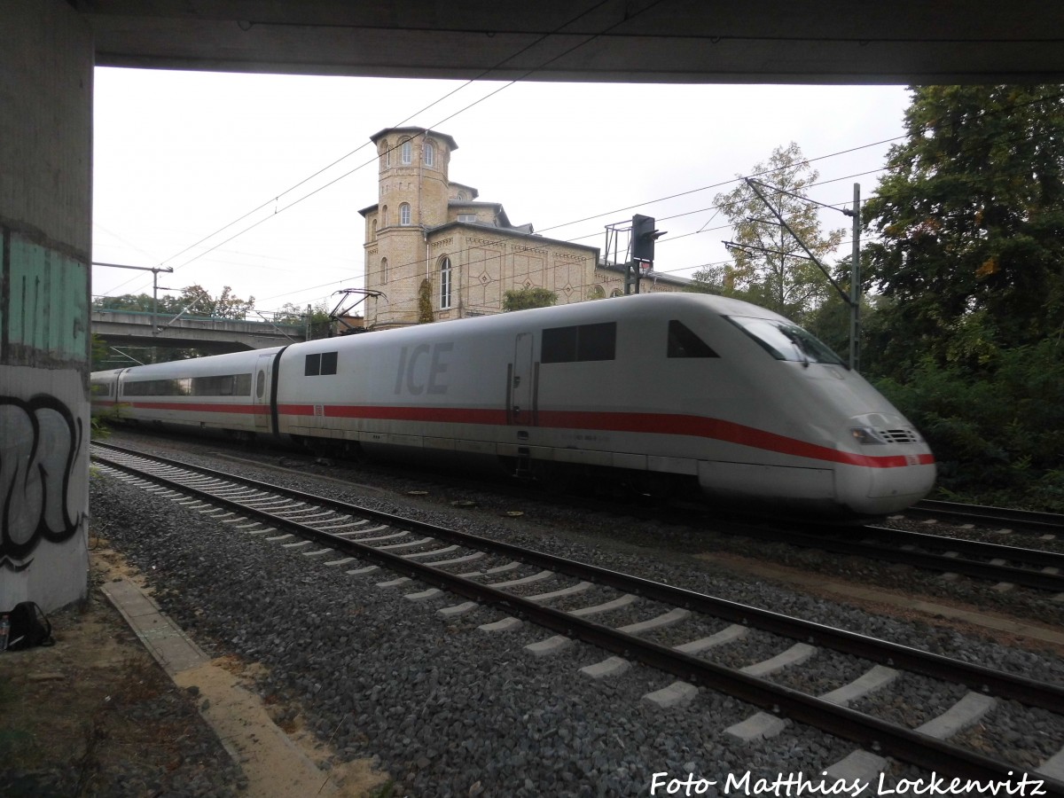 401 XXX kurz vor der durchfahrt des Bahnhofs Delitzsch unt Bf am 9.10.15