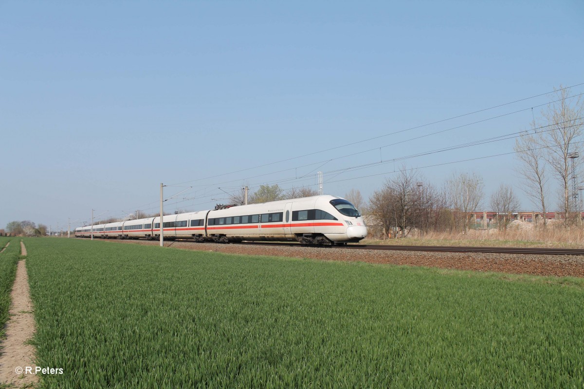 411 001-1  Neustadt an der Weinstrasse  als ICE209 Hamburg Altona ࠓ Leipzig HBF bei Podelwitz.29.03.14
