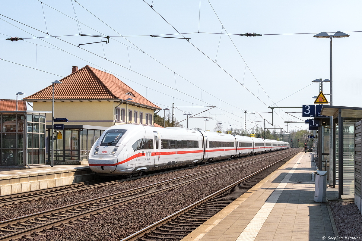 412 012-5 als ICE 882 von München Hbf nach Hamburg-Altona in Bienenbüttel. 20.04.2018