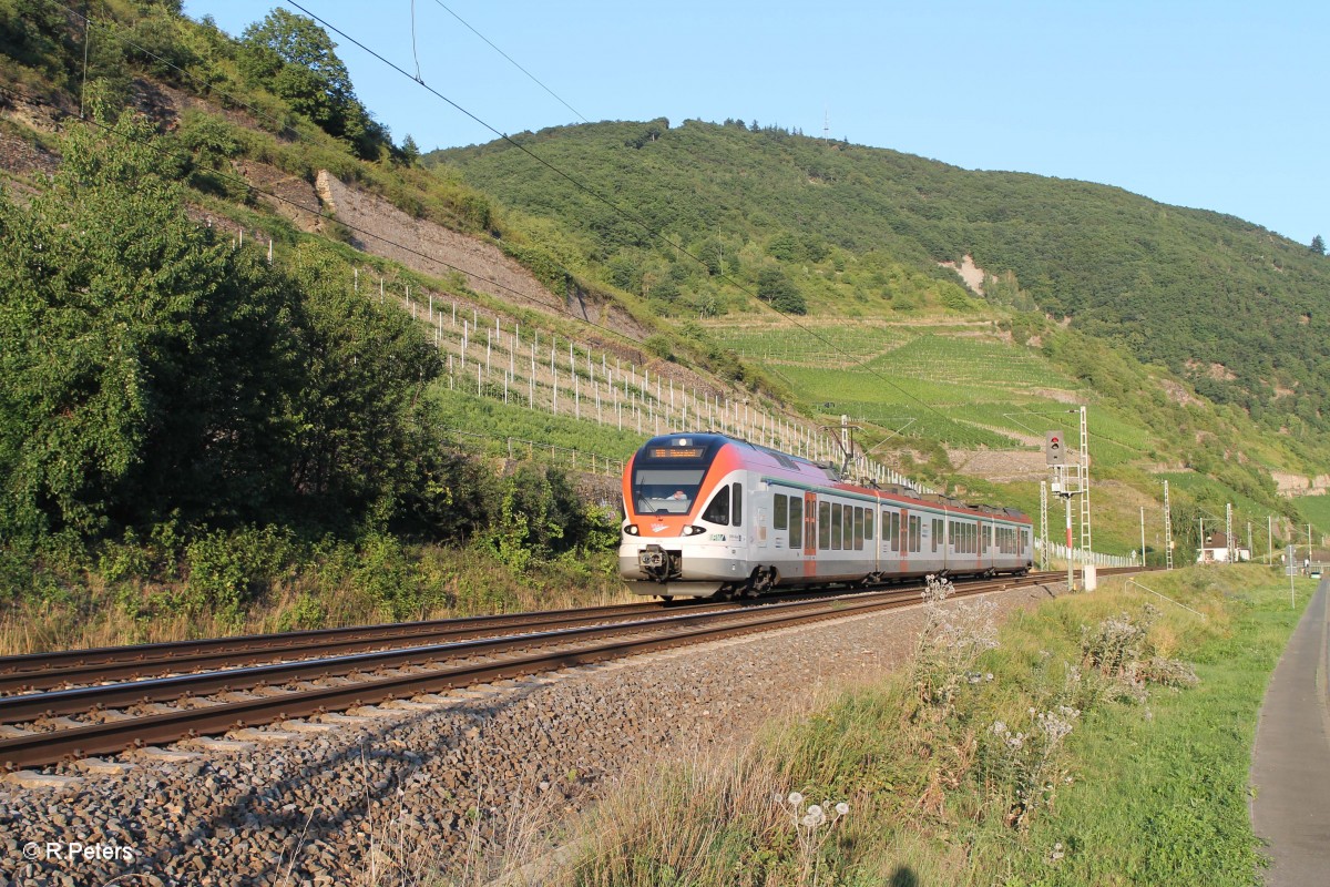 414 als SE25078 Frankfurt/Main - Koblenz bei der Blockstelle Bodenthal. 16.07.14