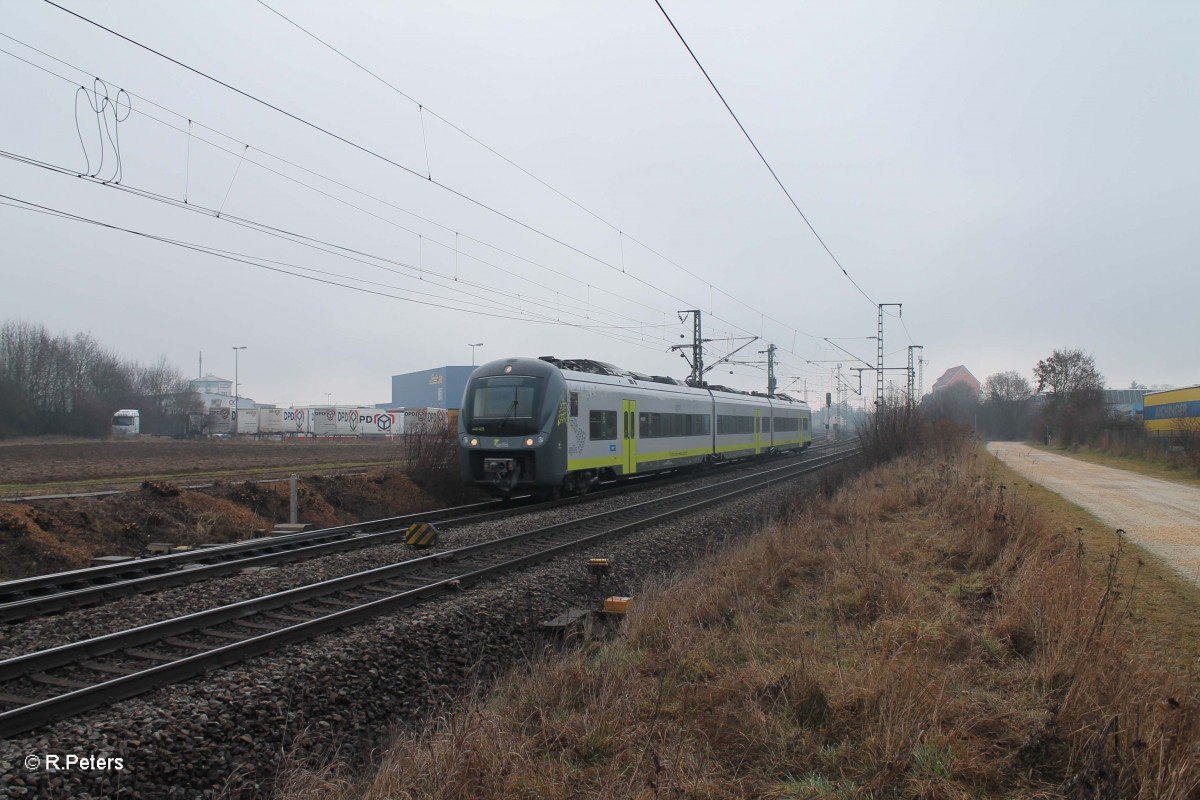 440 405 als ag84314 Eggmühl - Ulm bei Obertraubling. 20.02.14