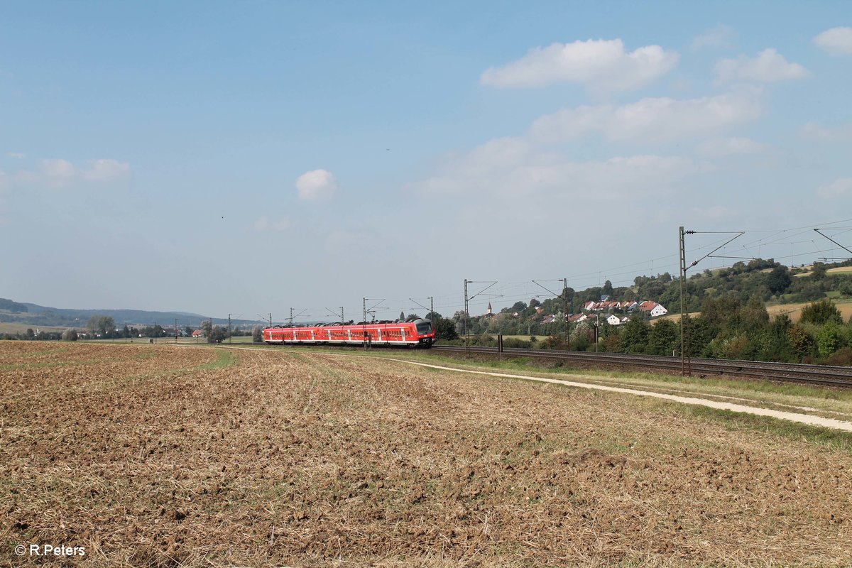 440 525-5 und 440 323-4 als RB 58155 Würzburg - Treuchtlingen kurz vor ihrem Ziel. 24.09.16