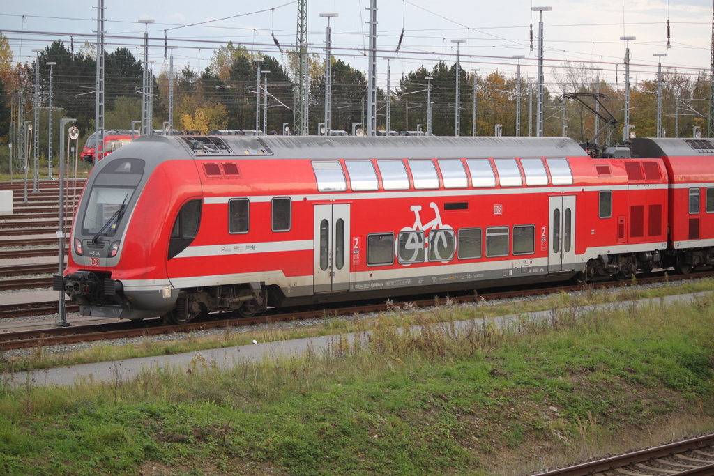 445 010 stand am Nachmittag aufgerüstet im BW Rostock Hbf.18.10.2019