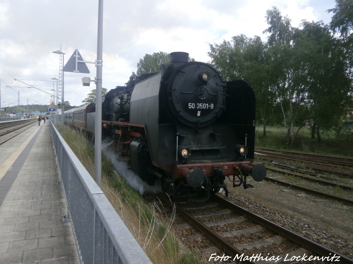 50 3501 im Bergener Bahnhof am 31.5.15