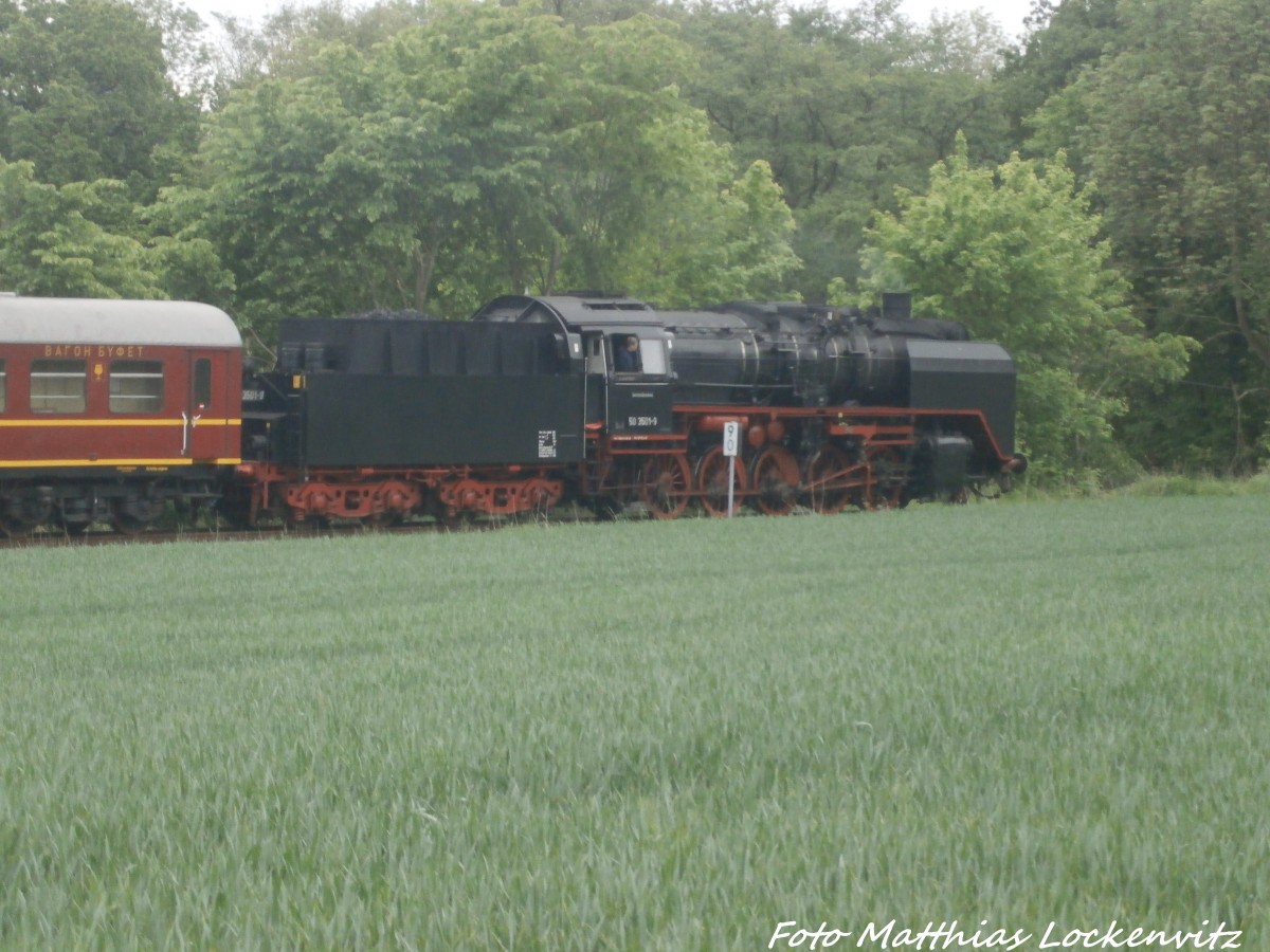 50 3501 zwischen Pastitz und Putbus am 31.5.15