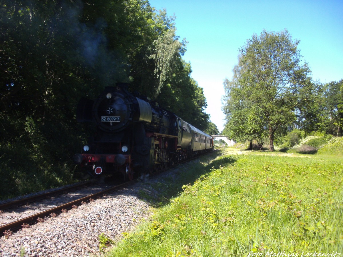 52 8079 als Schlusslicht unterwegs nach Bergen auf Rgen am 15.6.14