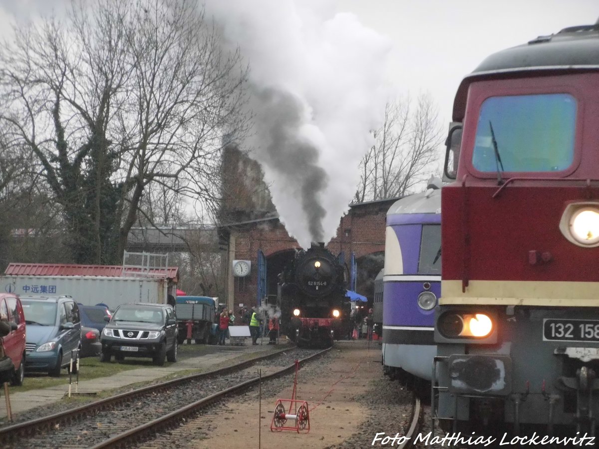 52 8154 lsst Dampf ab in Leipzig-Plagwitz am 19.3.16