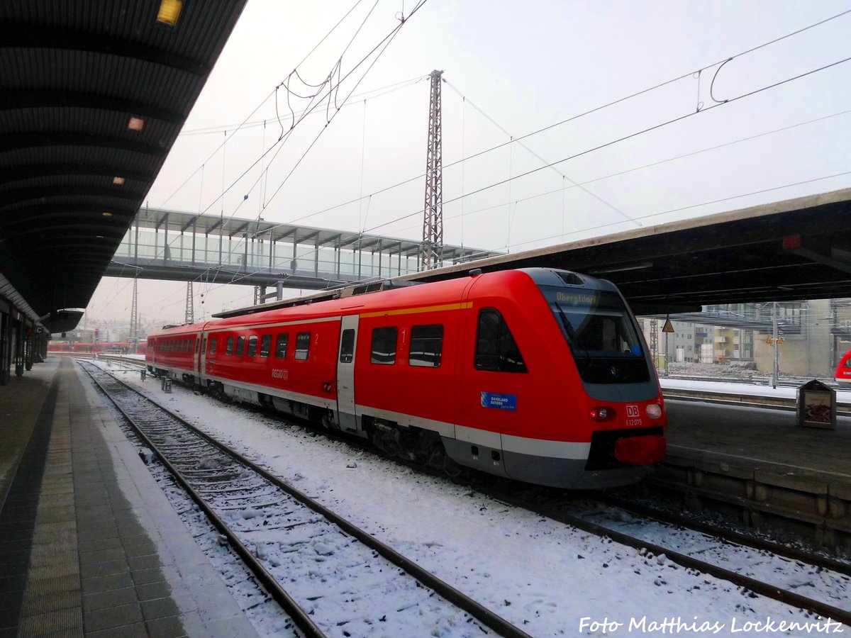 612 079 im Ulmer Hbf am 23.1.17