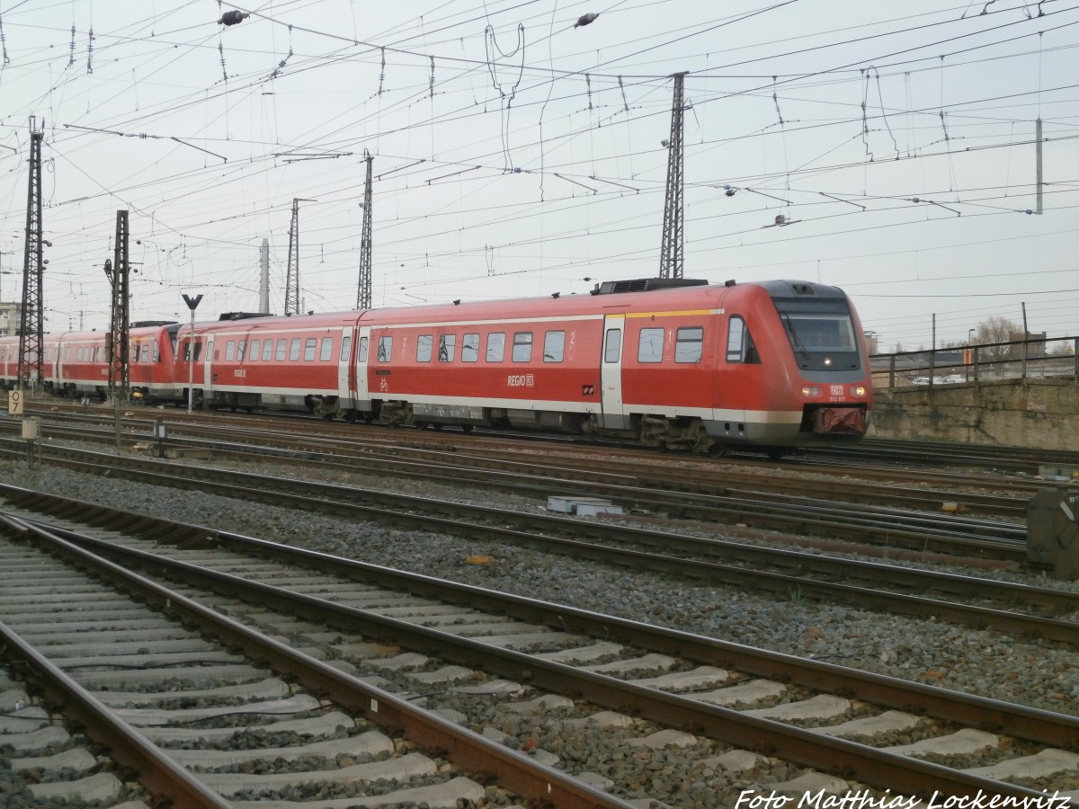 612 511 / 011 und 612 017 / 517 beim einfahren in den Hallenser Hbf am 17.3.15