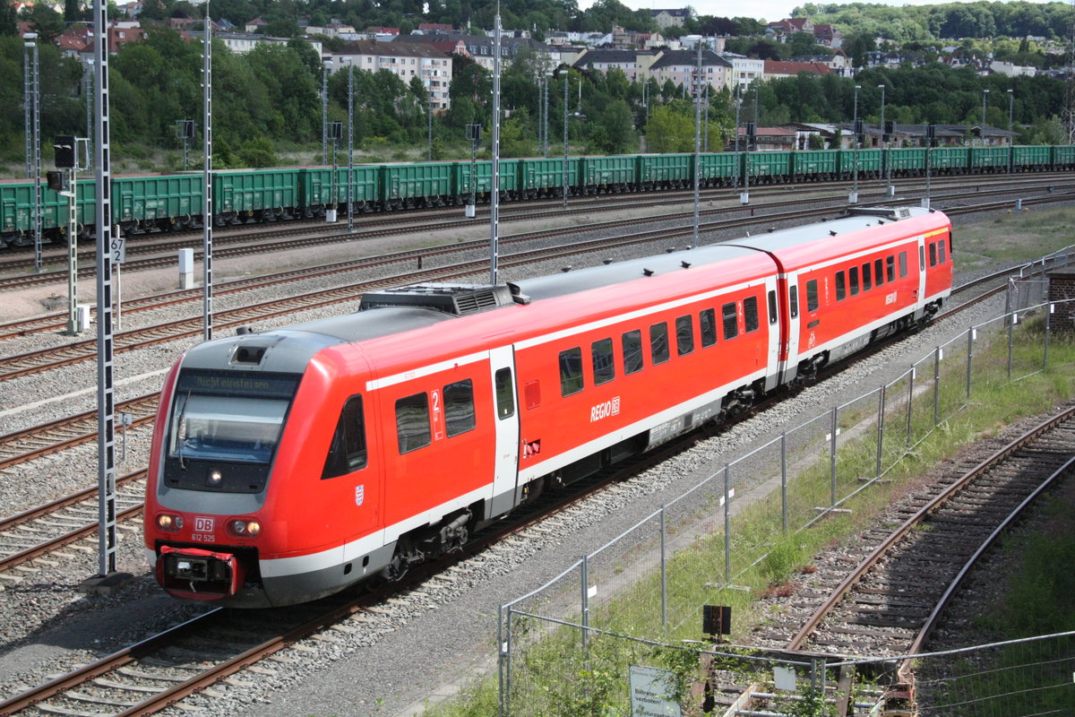 612 525/025 auf Rangierfahrt in Gera am 29.5.20