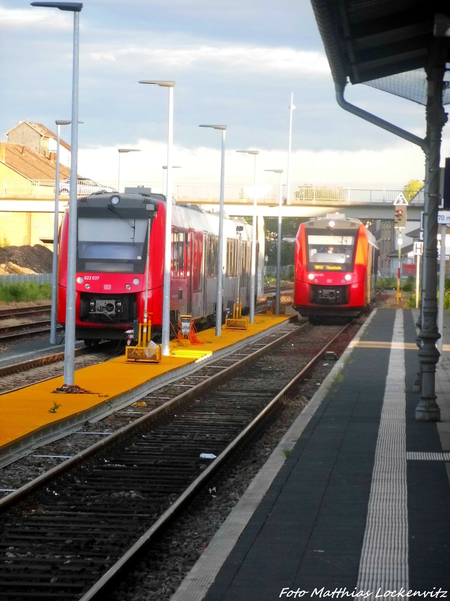 622 037 / 537 und 622 031 / 531 in Grnstadt am 31.5.16