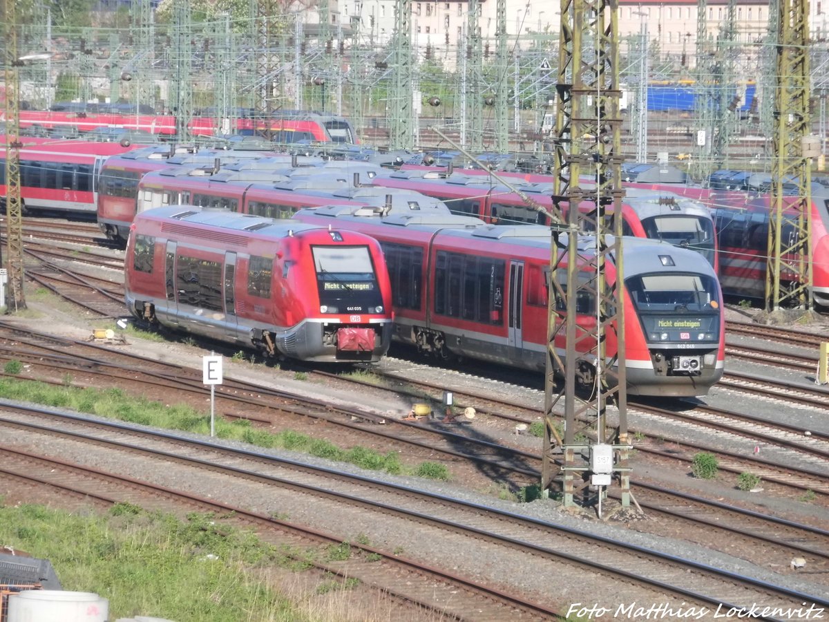 641 035 und 642 046 / 546 abgestellt in Leipzig am 8.5.16