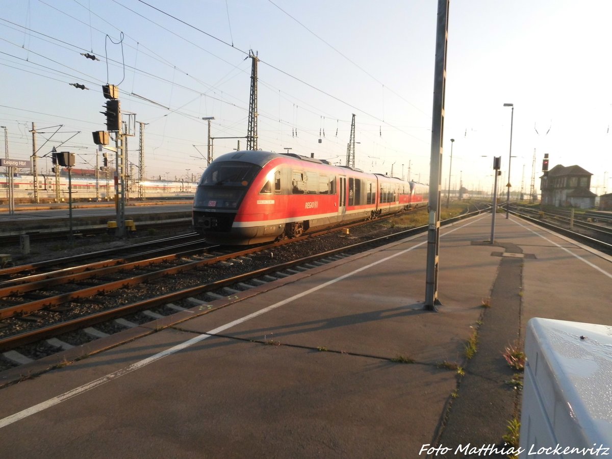 642 179 / 679 und 642 136 / 636 verlsst den leipziger Hbf in Richtung Grimma ob Bf am 3.5.16