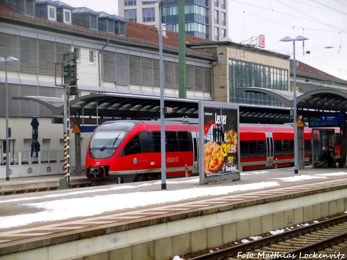 643 XXX im Bahnhof Kaiserslautern mit ziel Bingen Hbf am 28.1.17