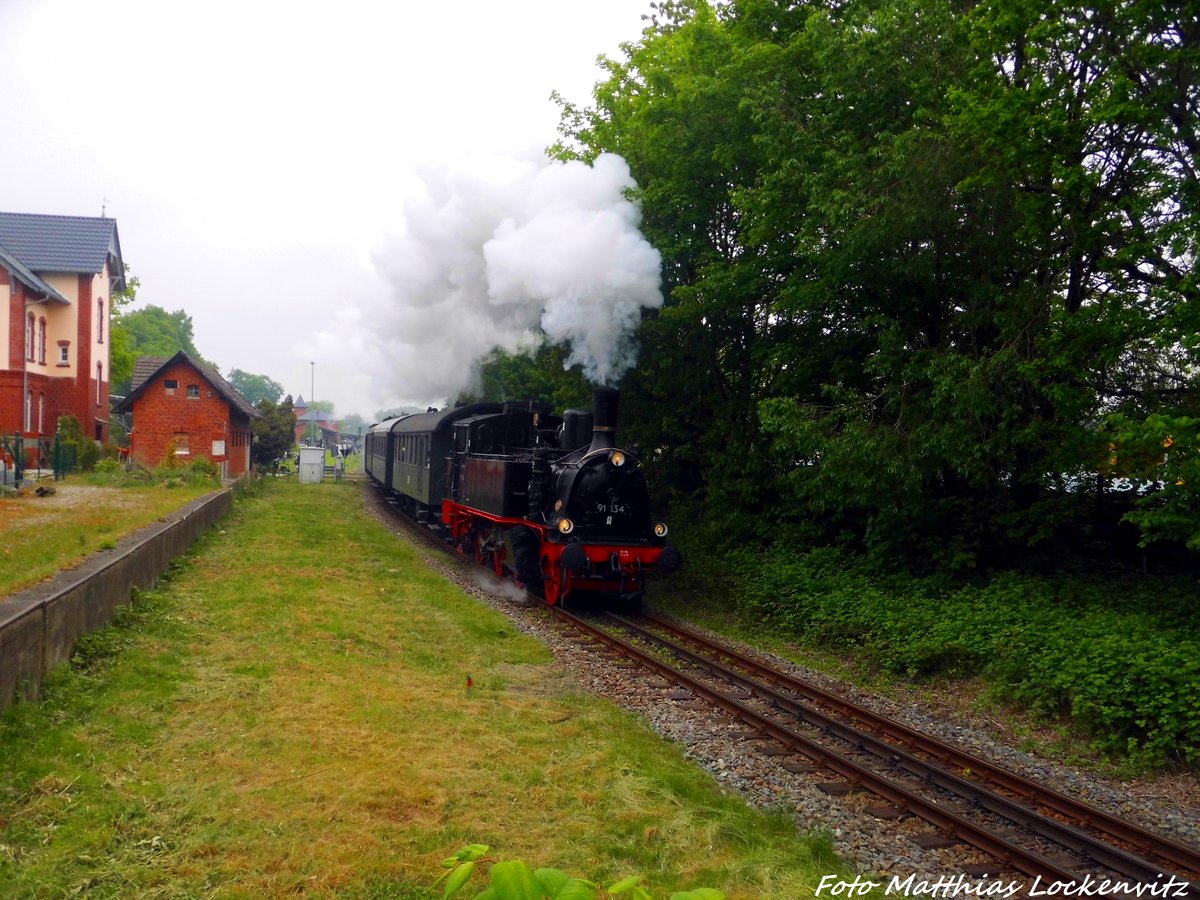 91 134 unterwegs nach Lauterbach Mole am 21.5.16