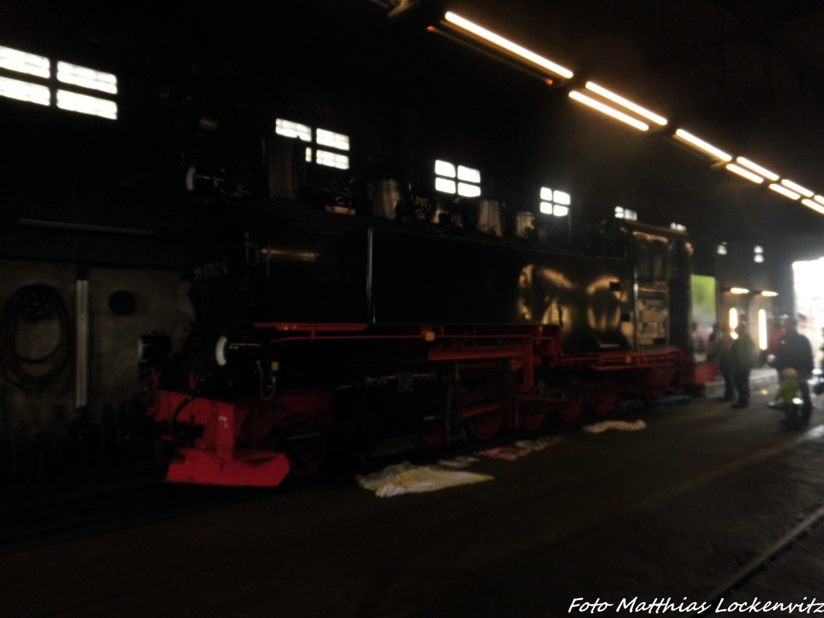 99 1782 in der Werkstatt in Putbus am 31.5.15