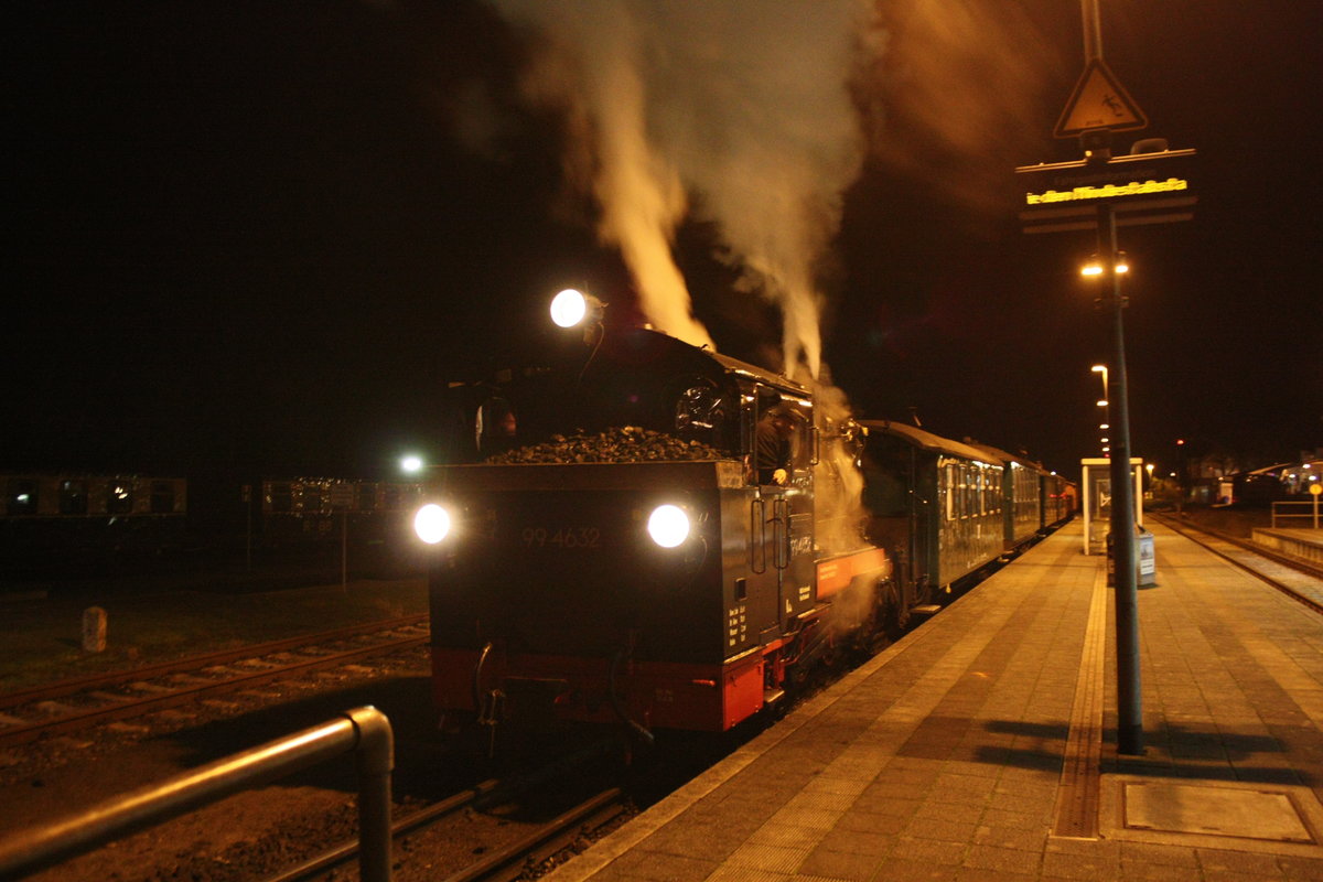 99 4632 im Bahnhof Putbus am 1.1.21