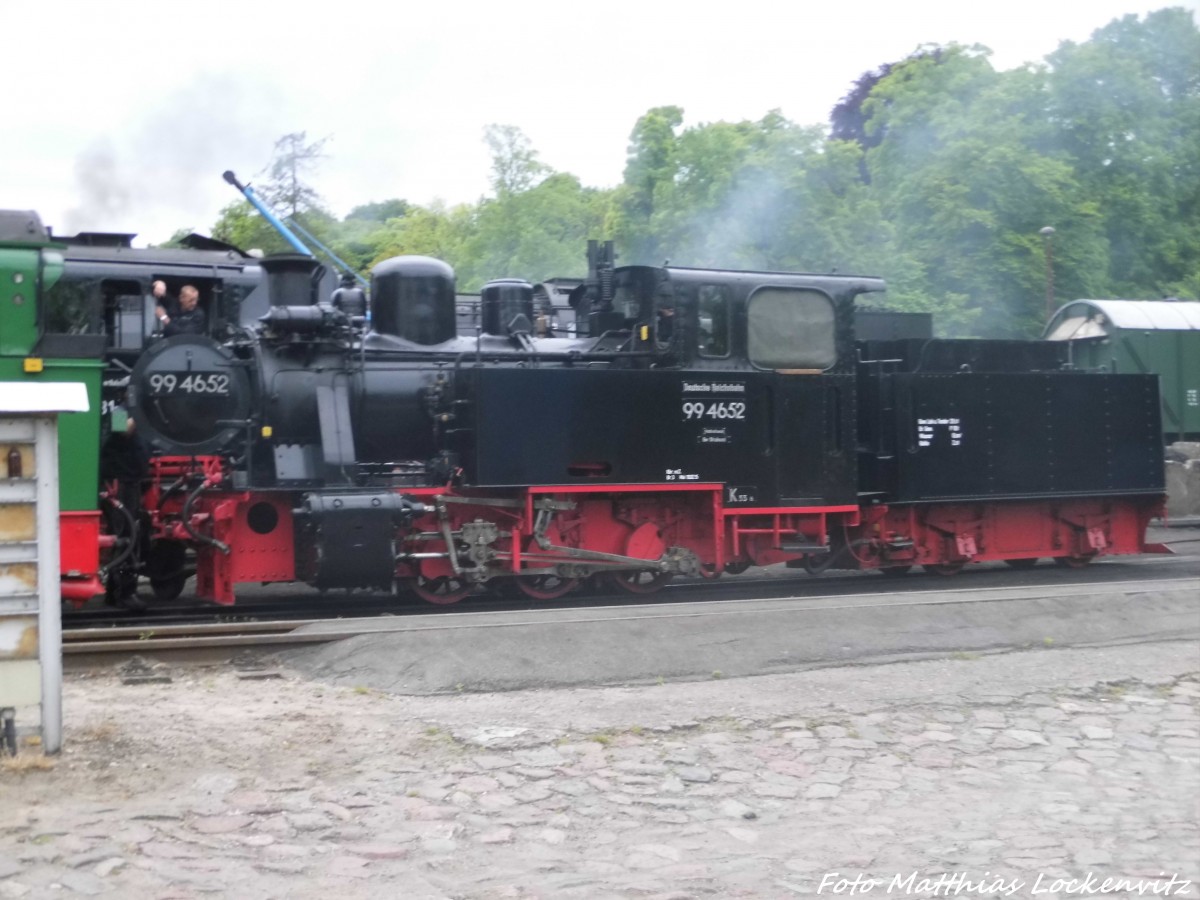 99 4652 abgestellt im Kleinbahn BW Putbus am 31.5.15