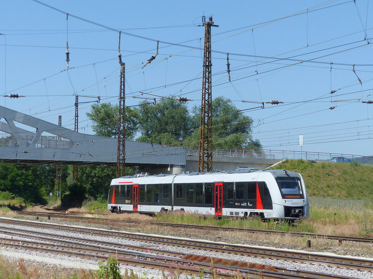 abellio 1648 938-6 als RB 80575 von Wangen nach Naumburg Ost, am 28.06.2019 in Naumburg Hbf.
