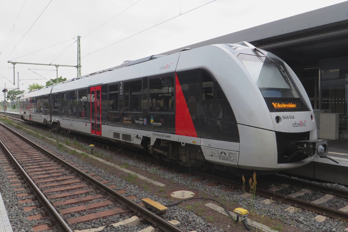 Abellio 1648 948 steht am 19 Juni 2022 in Magdeburg Hbf.