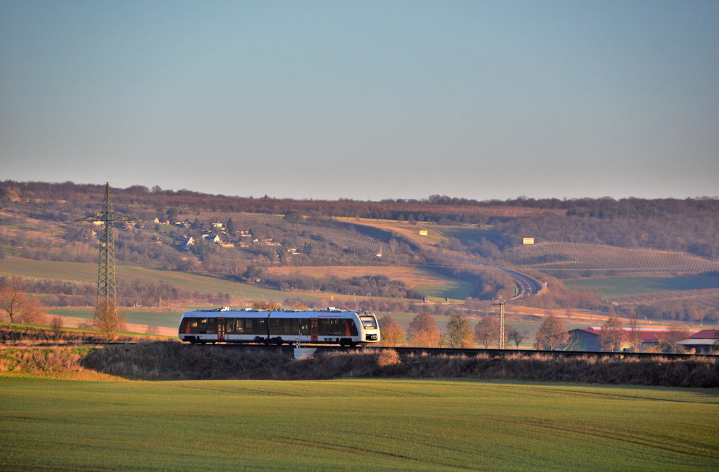 abellio 1648 xxx als RB 80551 von Wangen nach Naumburg Ost, am 16.01.2020 bei Kleinjena. (Foto: Thomas Fritzsche)