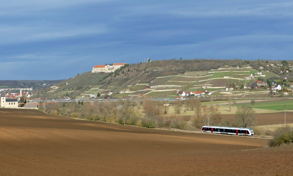 abellio 1648 xxx als RB 80558 von Naumburg (S) Ost nach Wangen (U), am 20.01.2021 bei Nißmitz. (Foto: Wolfgang Krolop)