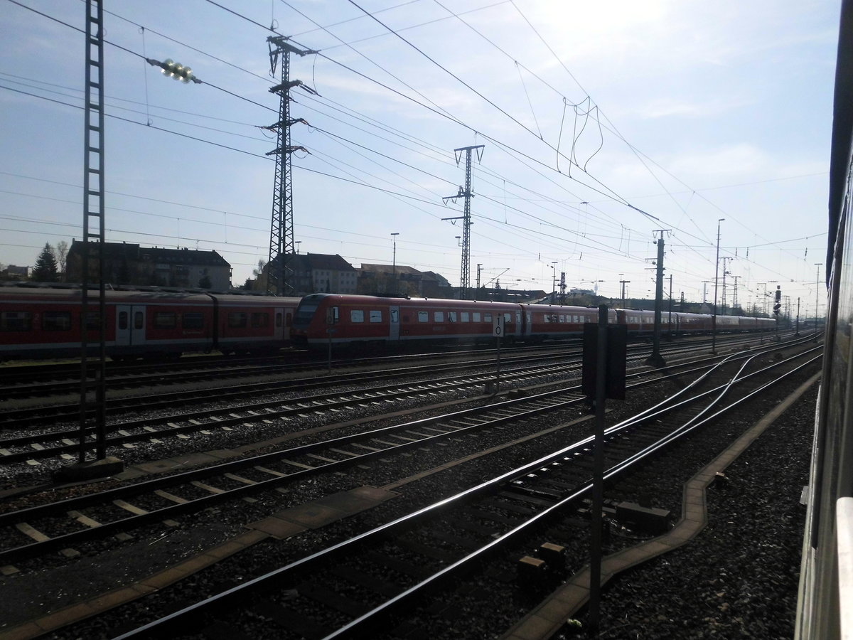 Abgstellte 612er am Nrnberger Hbf am 8.4.17