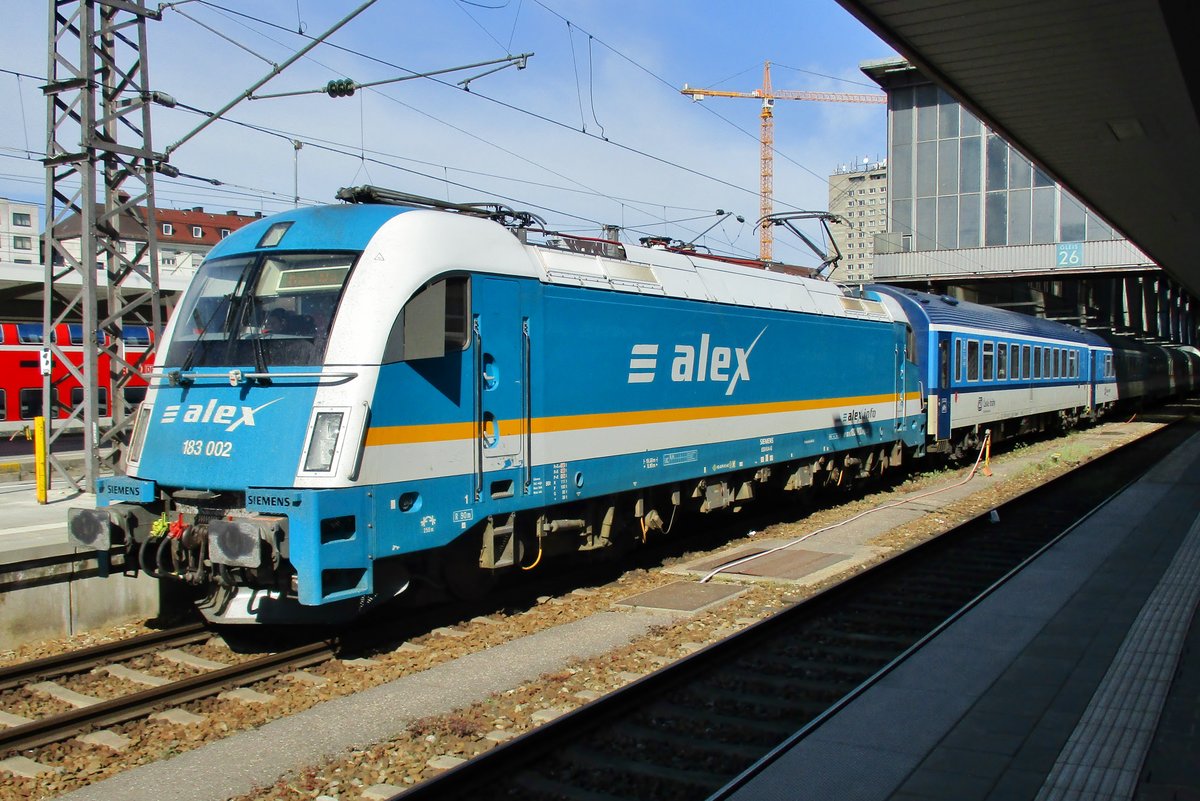 ALEX 183 002 steht am 17 Mai 2018 in München Hbf. 