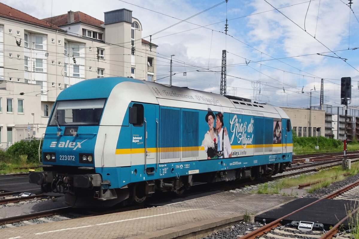 ALEX 223 072 steht am 27 Mai 2022 in Regensburg Hbf.