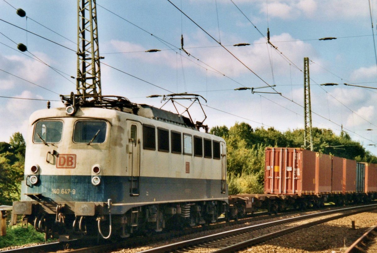 Am 10 September 1999 passiert 140 647 Aachen-West. 