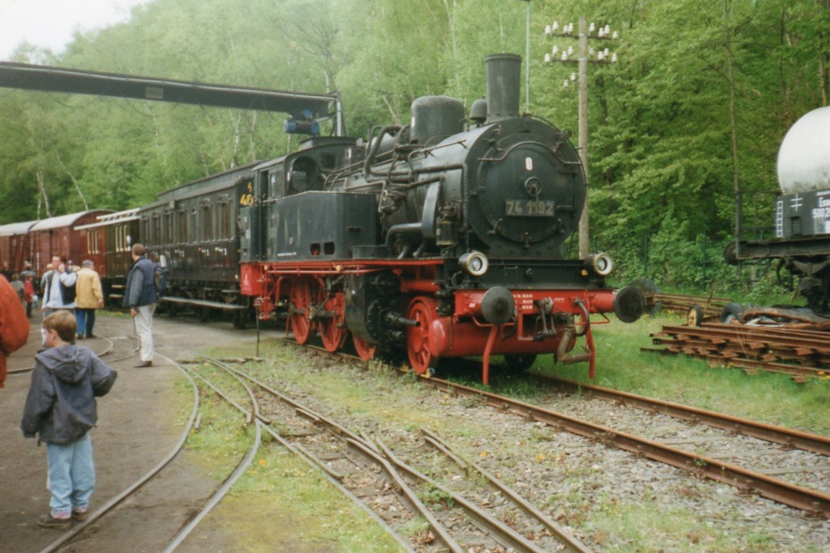 Am 16 April 1999 steht 74 1192 ins DGEG-Museum Bochum Dahlhausen. 