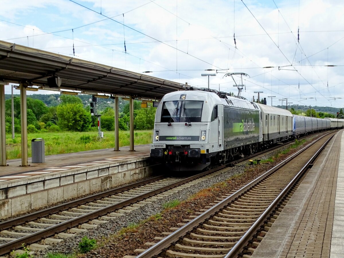 Am 22.05.2025 überführte die RADVE 183 500 in Naumburg (S) Hbf den MVG 6616 von Delitzsch nach München. (Foto: Stefan Peter)