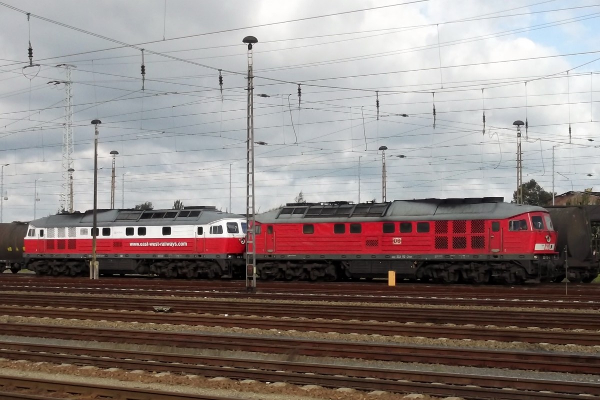 Am 23 September 2014 steht 233 112 in Cottbus abgestellt.