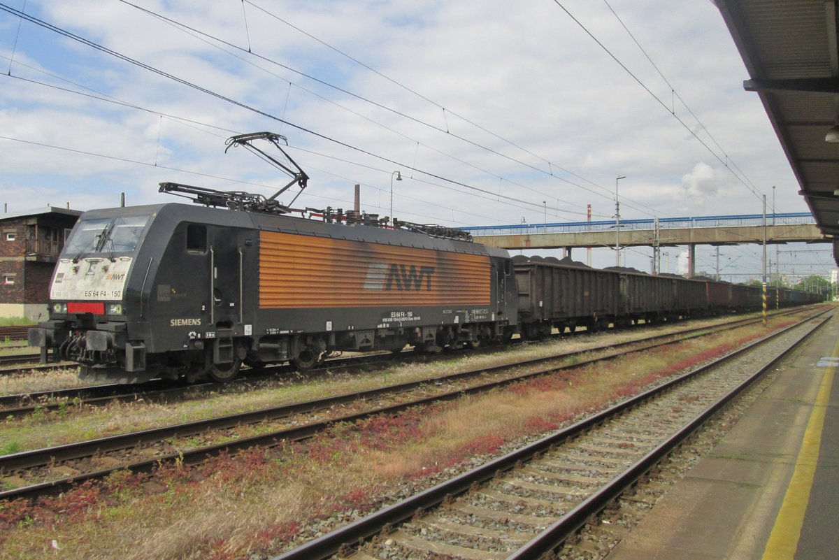 Am 28 Mai 2015 ist AWT 189 150 mit ein Kohlezug in Ostrava hl.n.eingetroffen.