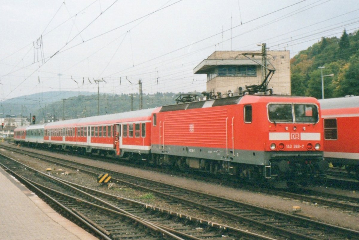 Am 30 September 2005 war 143 369 in Koblenz Hbf.