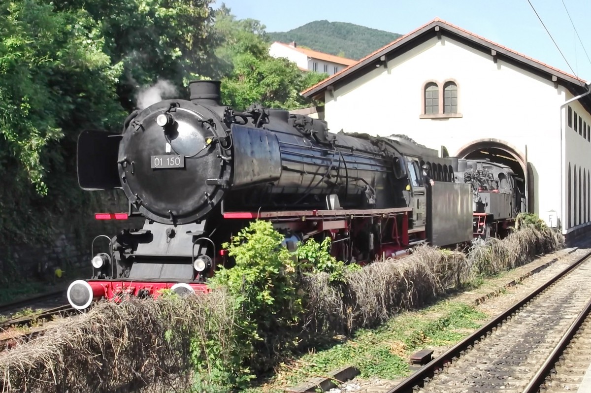 Am 31 Mai 2014 wurde 01 150 ins DGEG-Museum in Neustadt (Weinstrasse) fotografiert.