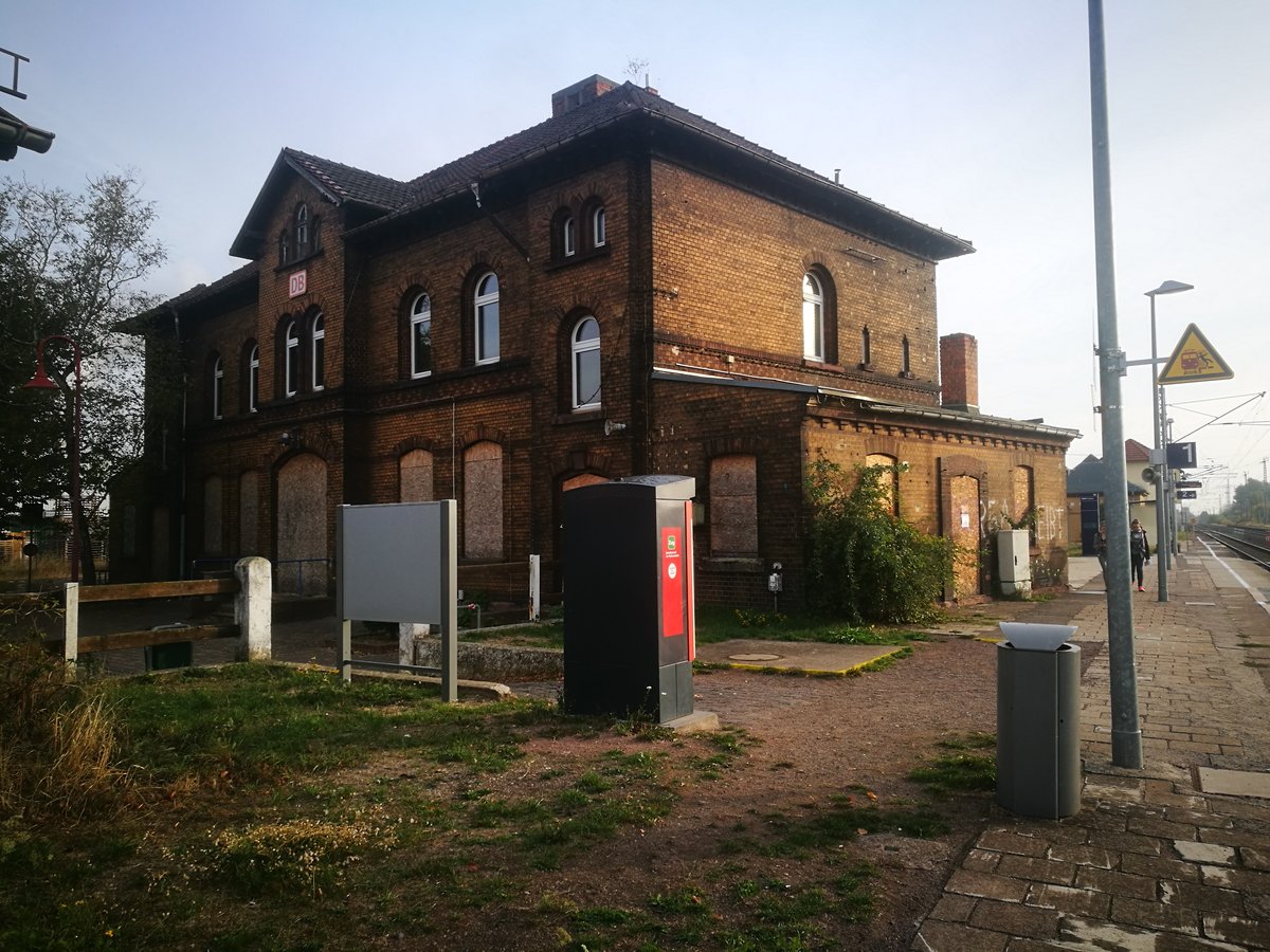 Bahnhof Berga-Kelbra am 9.10.18