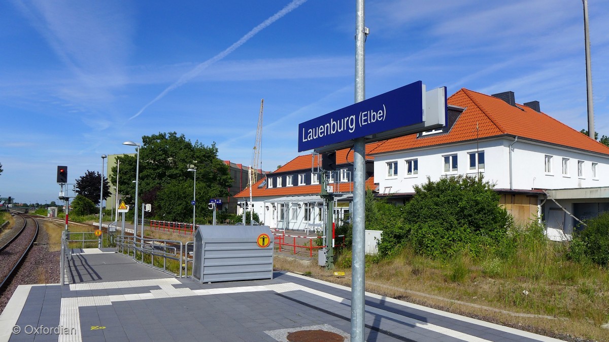 Bahnhof Lauenburg/Elbe.