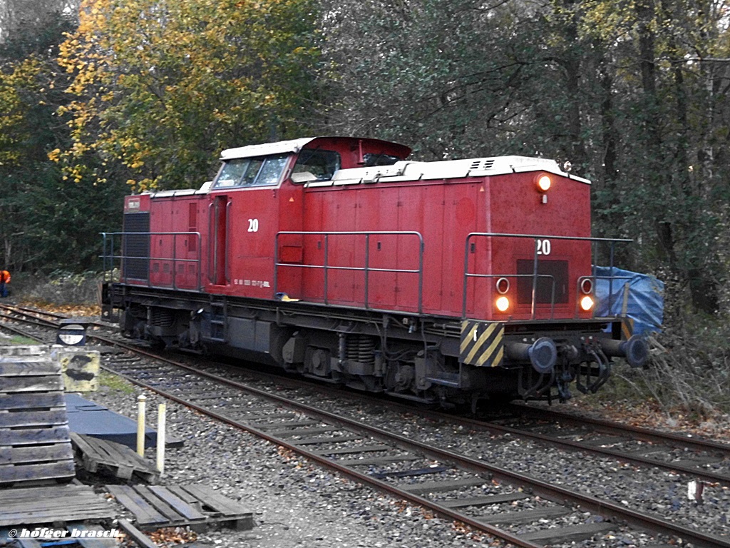 BBL-lok 20 war beim rangieren am bf glinde,30.10.14