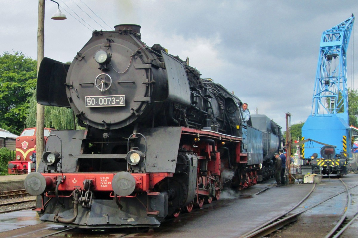 Bekohlung für VSM 50 0073 in Beekbergen am 6 September 2015.