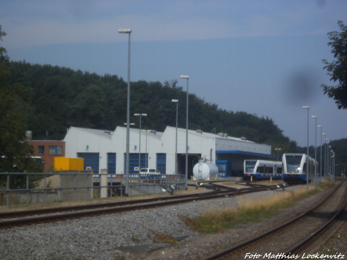 Blick auf das BW der UBB in Heringsdorf am 27.7.14