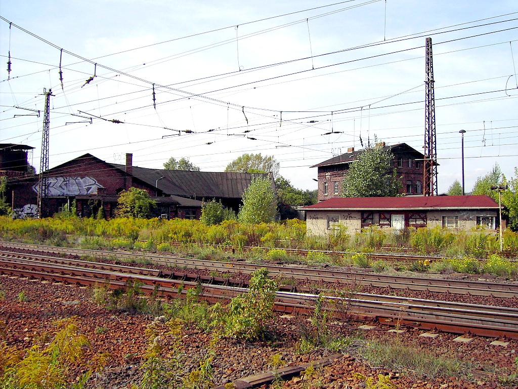 Blick auf das ehemalige Bw Naumburg am 20.09.2006. (Foto: Roland Reimer)
