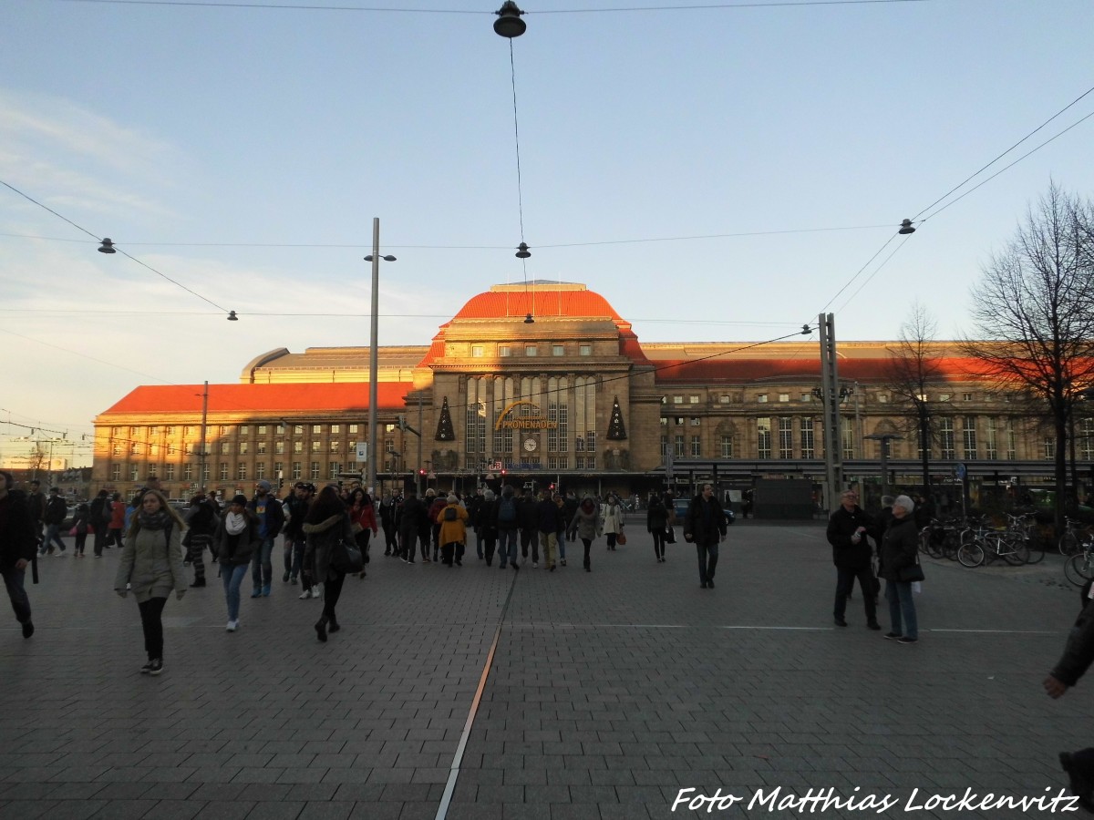 Blick auf den Leipziger Hbf am 8.12.15