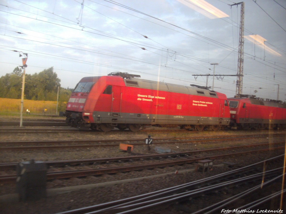 BR 101 & BR 120 abgetsellt in Stralsund Hbf am 31.8.13